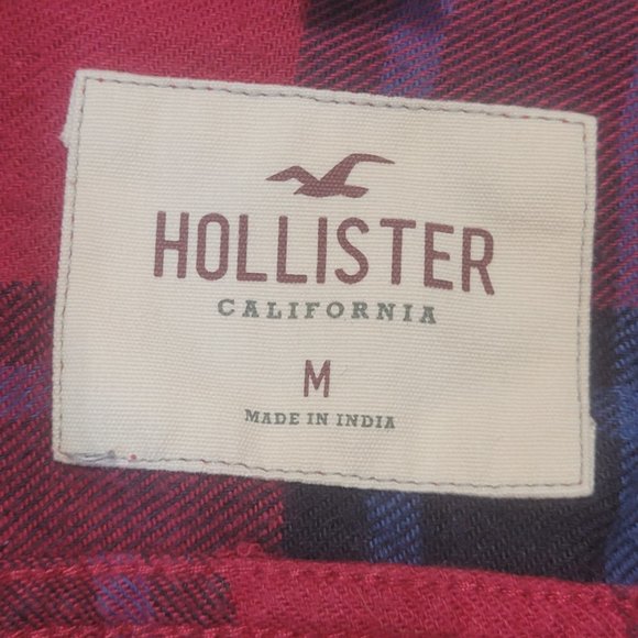 Hollister Men's Flannel Plaid Red - Medium - Picture 5 of 5